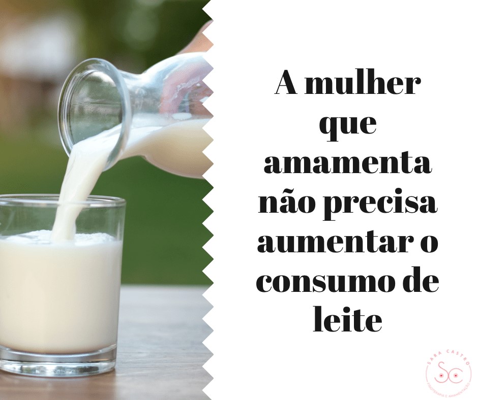 mulher que amamenta não precisa aumentar o consumo de leite