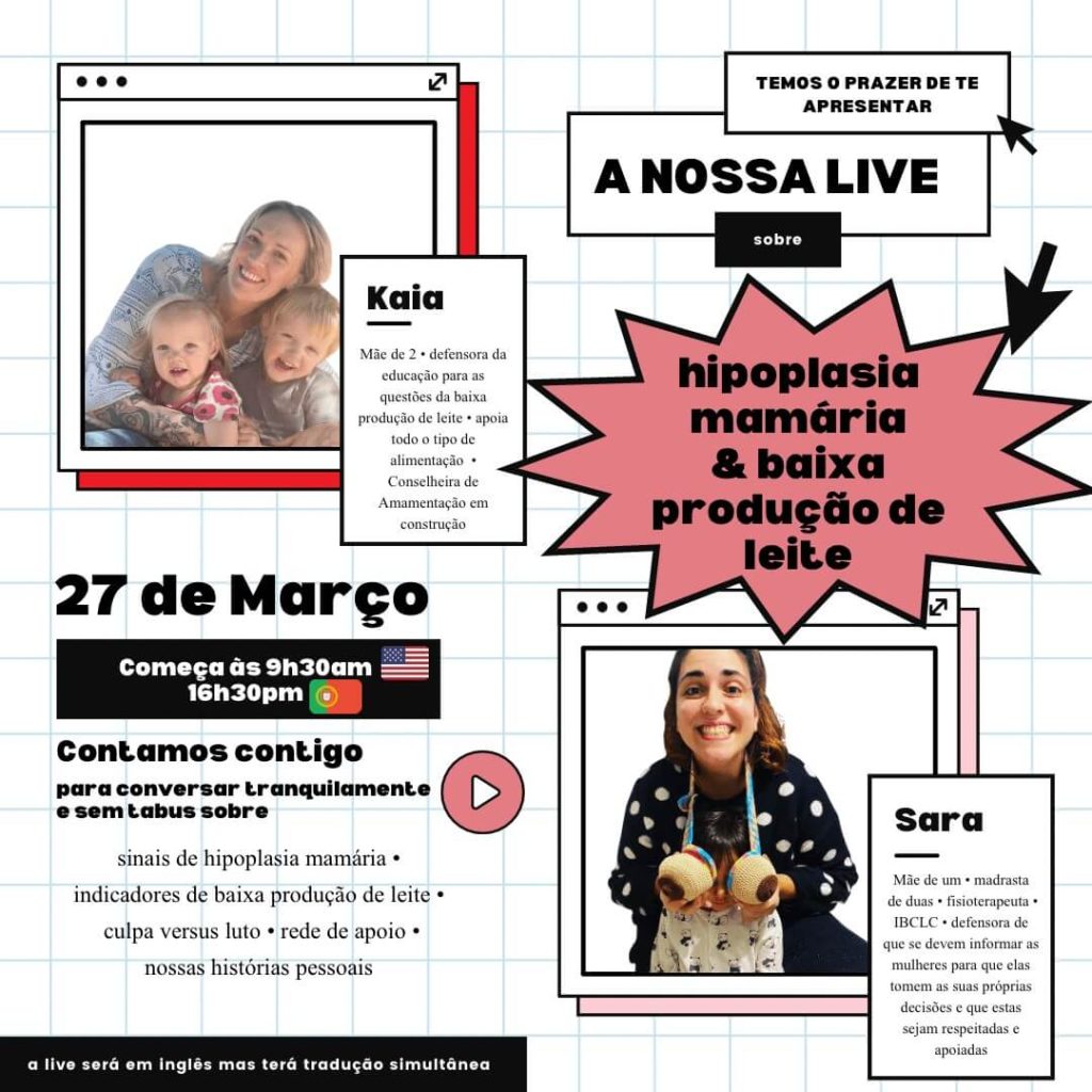 live instagram sara castro amamentação